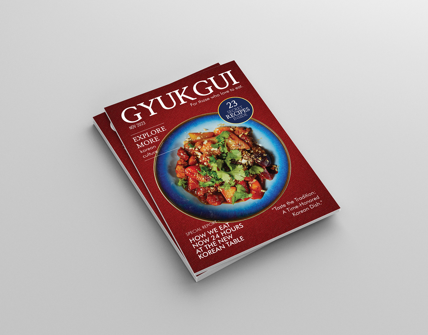 South Korea magazine cuisine Food  Food Magazine kpop bts November International print