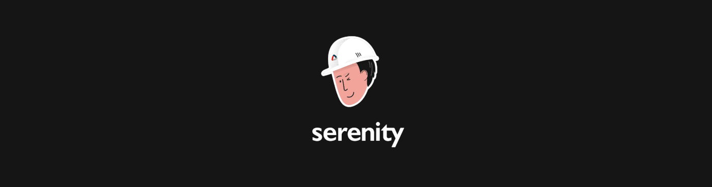 branding  serenity sticker Character illustartion factory