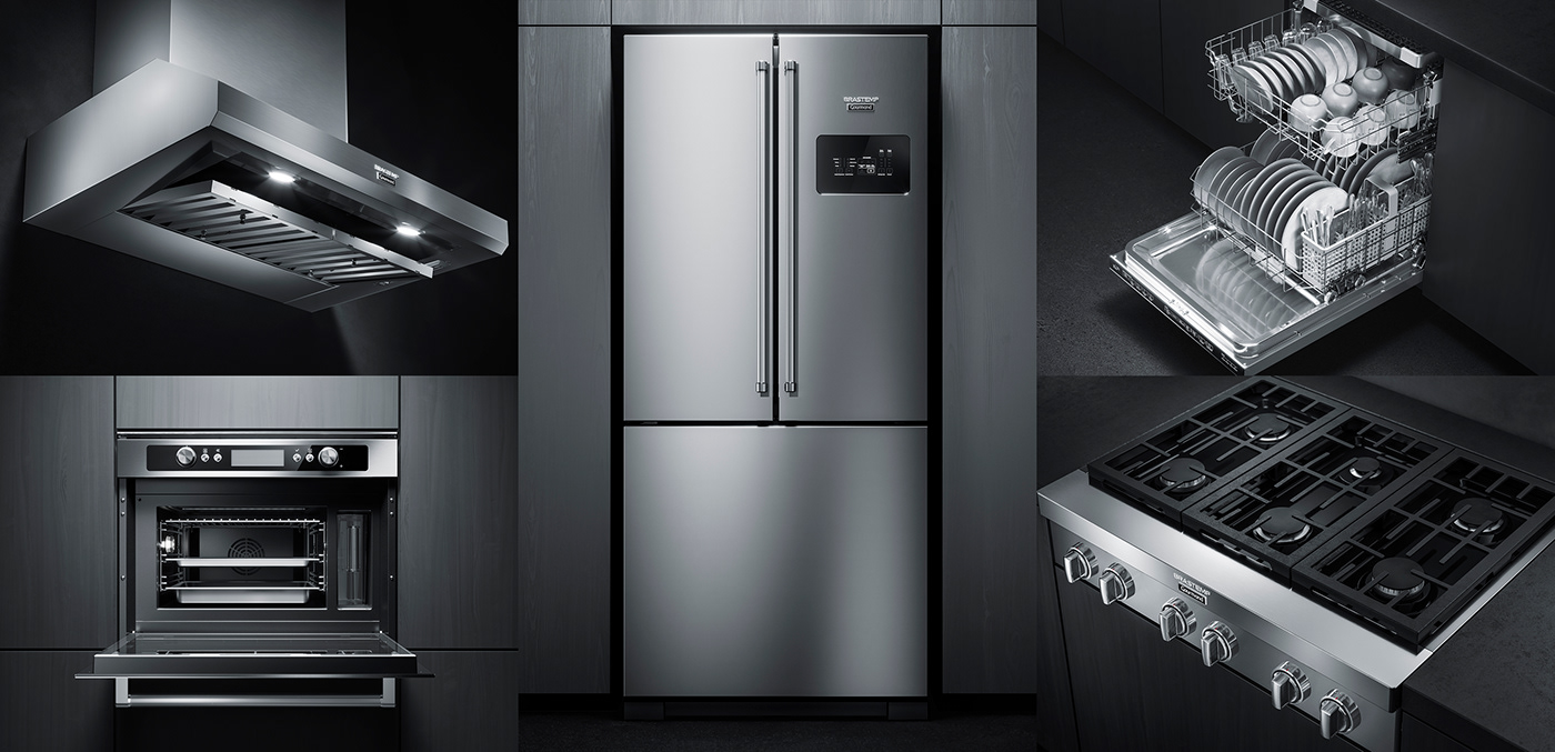 brastemp 3D animation  CGI Miagui Food  kitchen refrigerator oven cooker