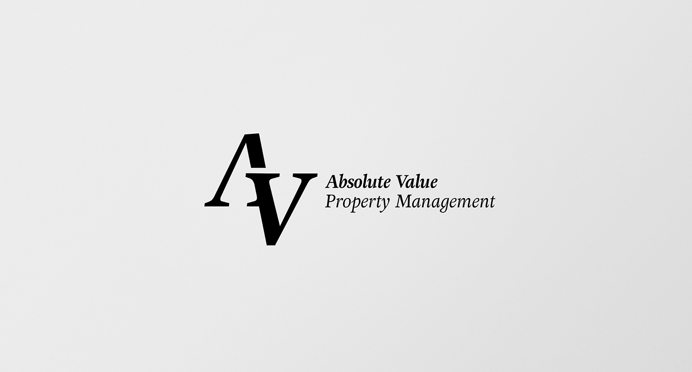 absolute value Logotype Combined Letterform Logo redesign