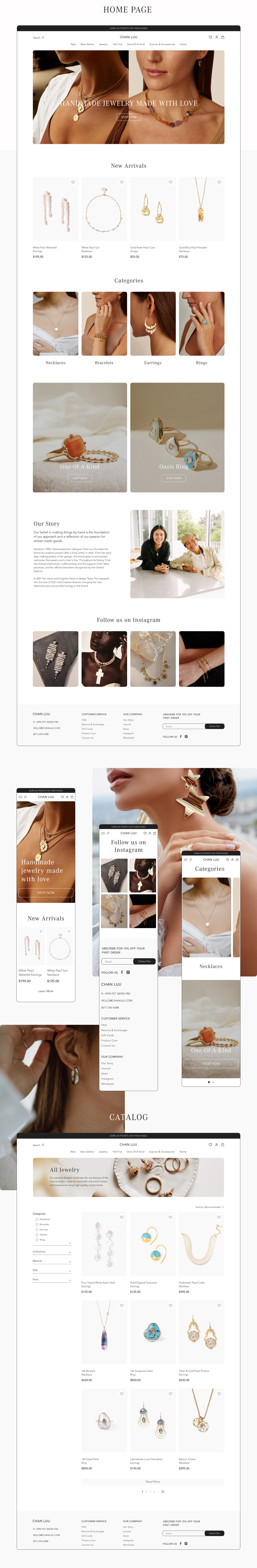 e-commerce jewelry site store Web Design  web-design Website дизайн сайта лендинг сайт