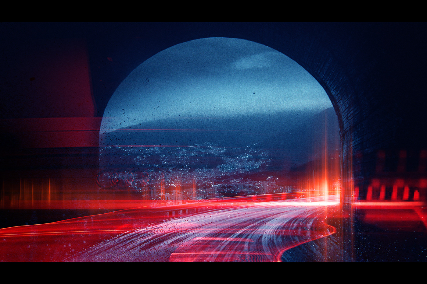 art Audi RS7 automotive   blue composition concept art digital digital illustration red animation 