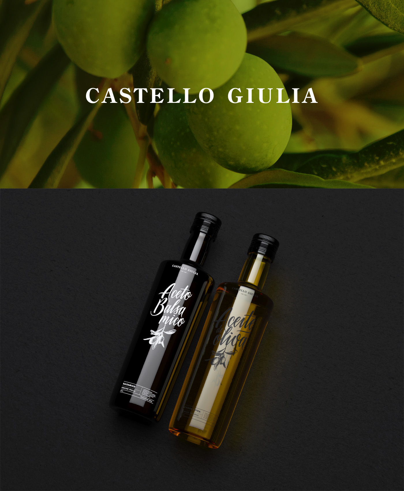 Olive Oil Balsamico olive bottle