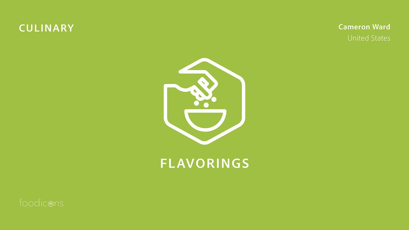 branding  Culinary design Food  foodicons icons Illustrator logodesign