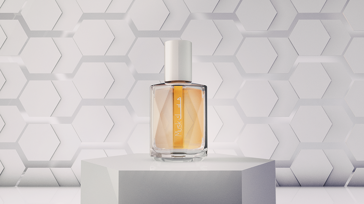 Fragrance perfume bottle cinema4d Fashion  scent dubai 3d animation physics glass
