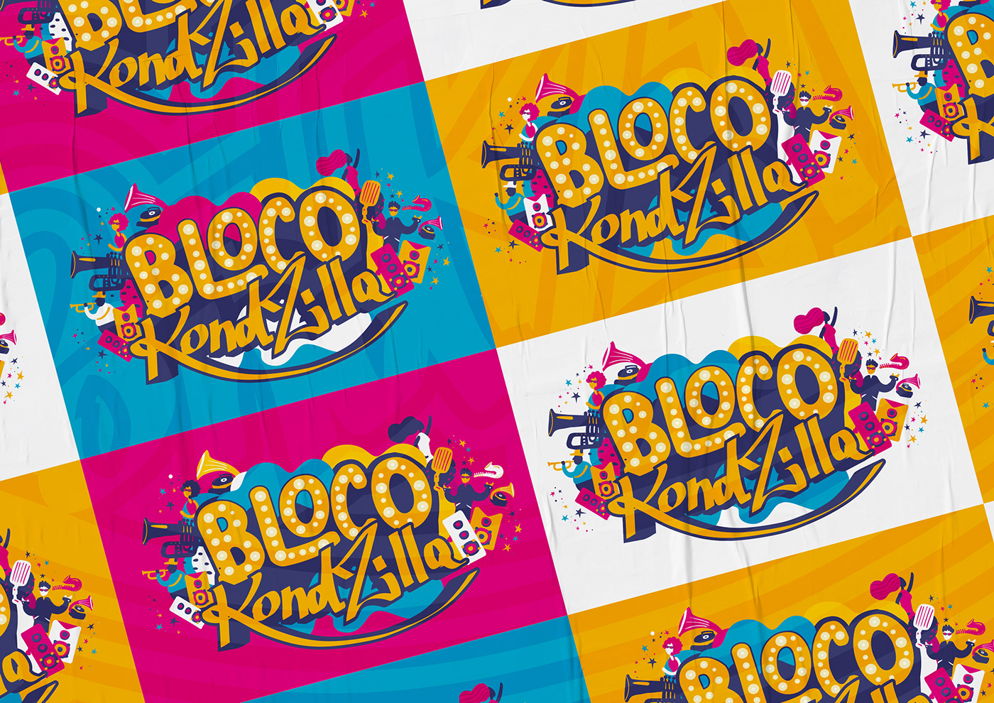 Baile Funk Carnaval kondzilla são paulo poster festival brand identity Graphic Designer visual identity party