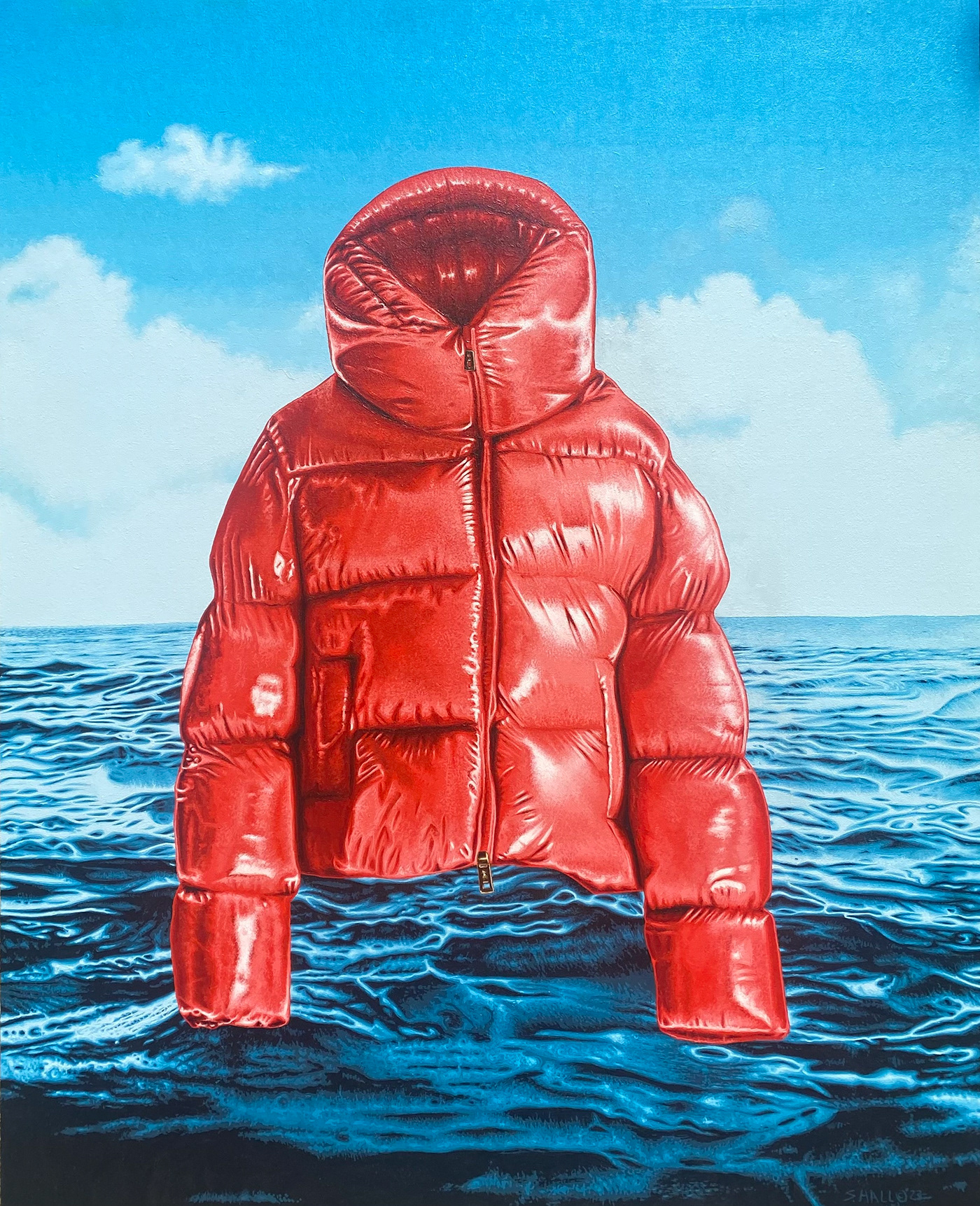 greed save the oceans save the planet brand identity designer red jacket green world mass consumerism