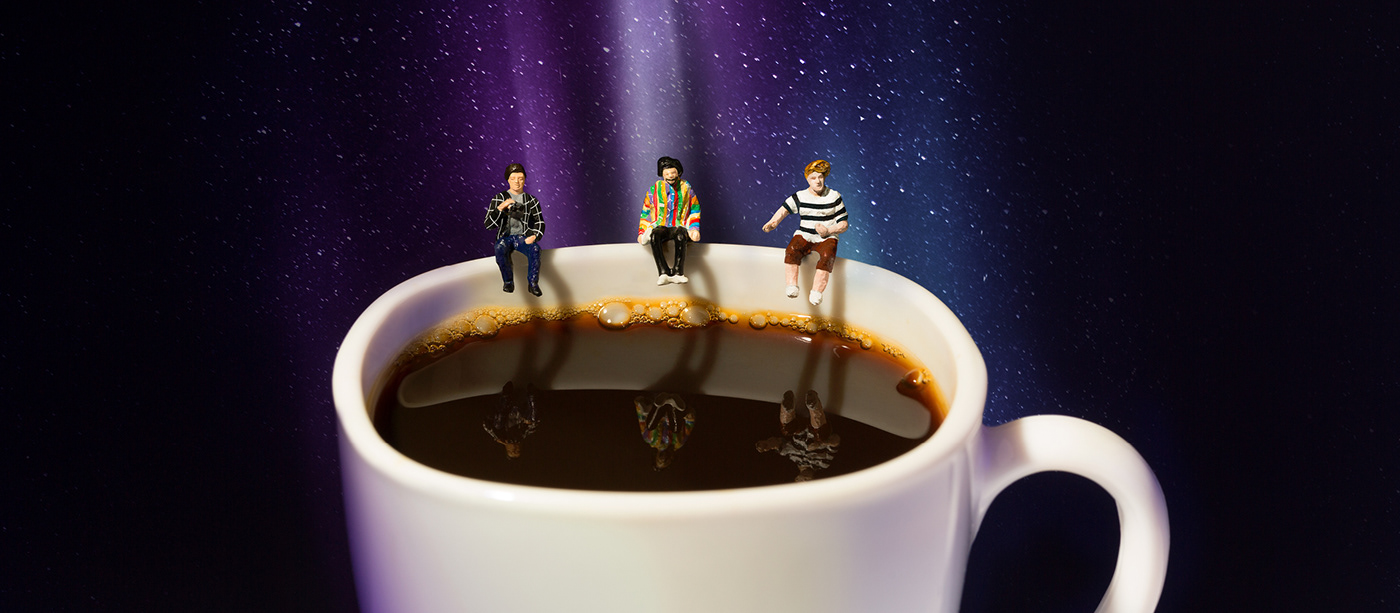 caffeine Coffee cover handcrafted Maqueta Miniature modelismo music spotify still life