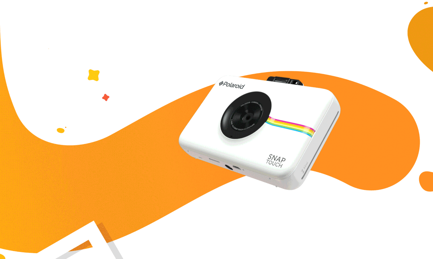 POLAROID photo camera collage Custom device video snap touch Interface
