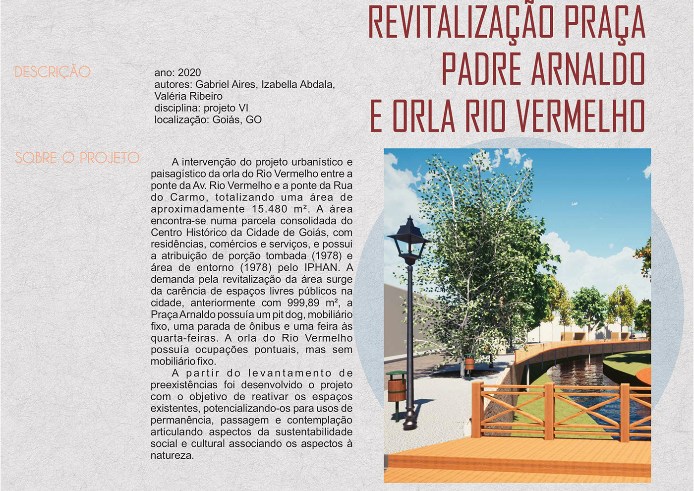 portfolio ARQUITETURA urbanismo restauro patrimonio projeto Render 3D