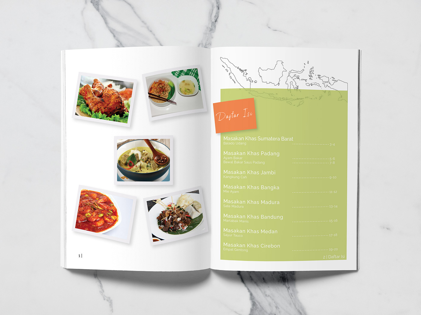 book design editorial Layout magazine recipe book