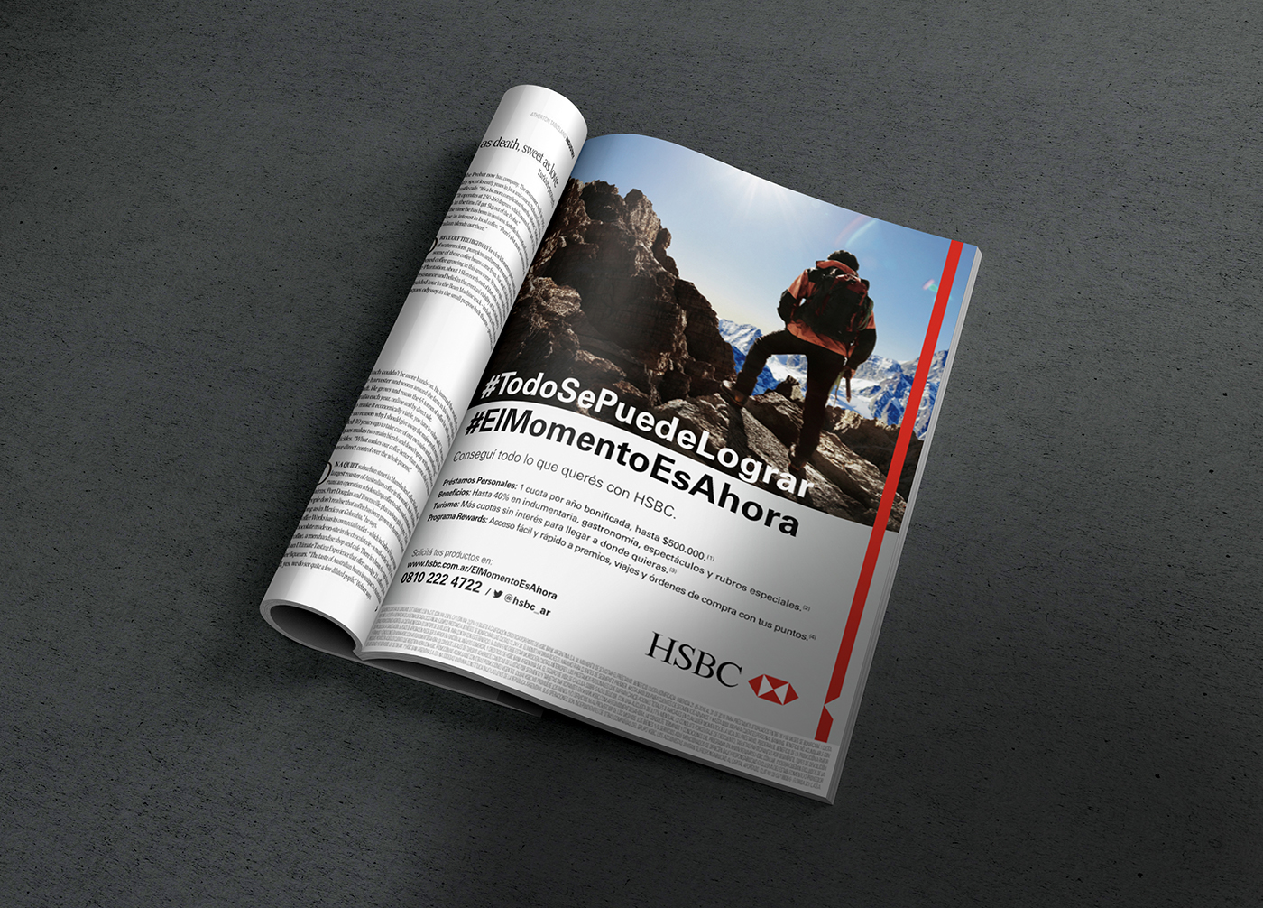 campaign Bank ads magazine Advertising  HSBC design