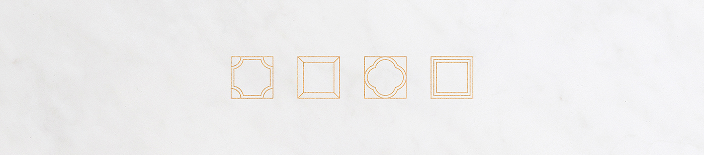 moulding logo foil gold Classical modern Catalogue Interior rectangle simplicity