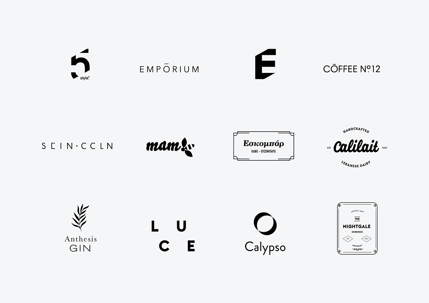 logos Logotype logofolio marque brand minimal identity