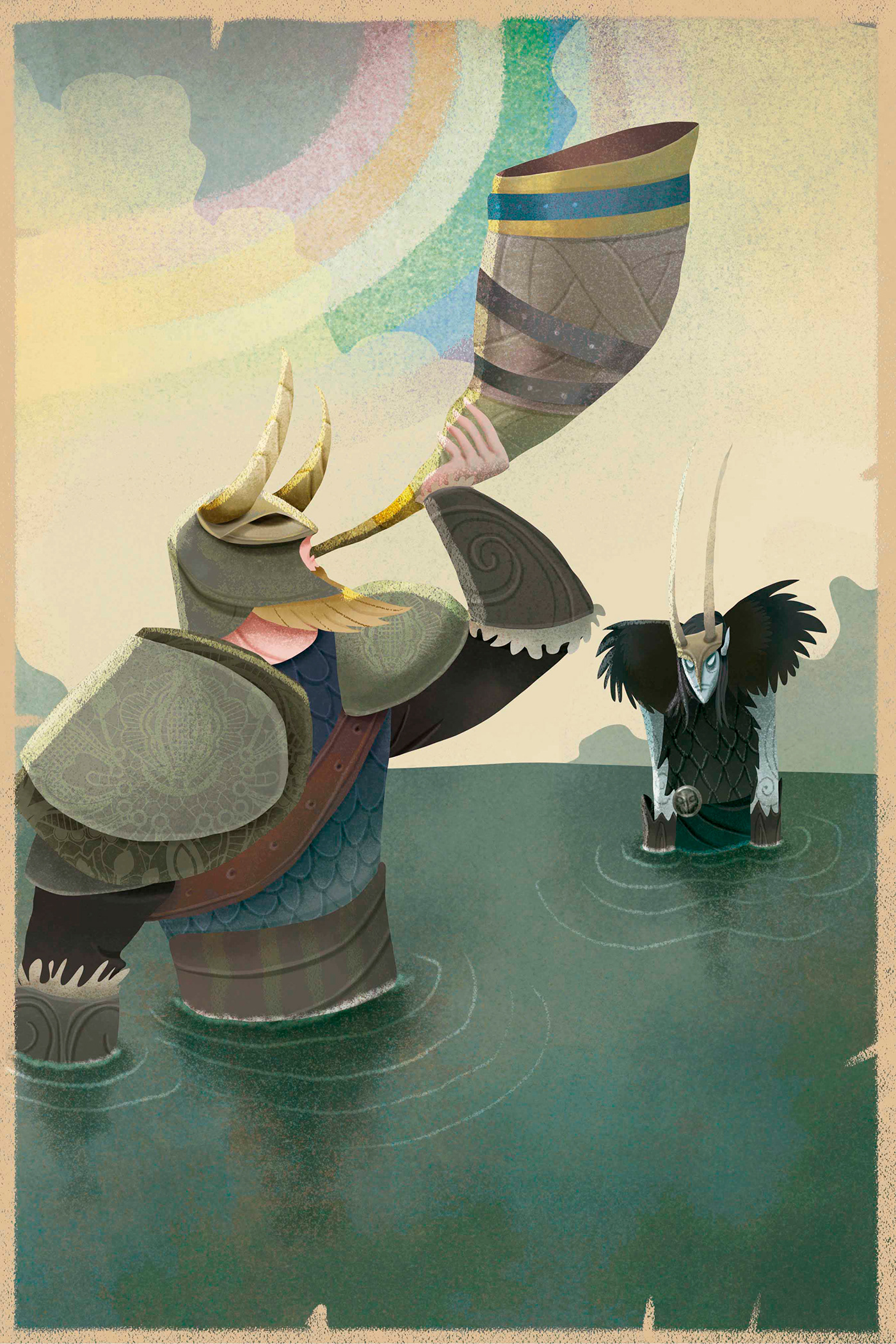 childrenbookillustrator ChildrenIllustration Loki mitologianórdica Mythbook Mythologybook Odin Thor vikingos Vikingsillustrations