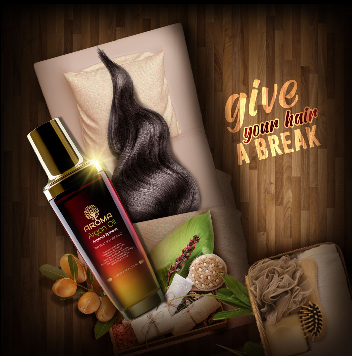 argan oil beauty care cream creative hair Nature products shampoo social media