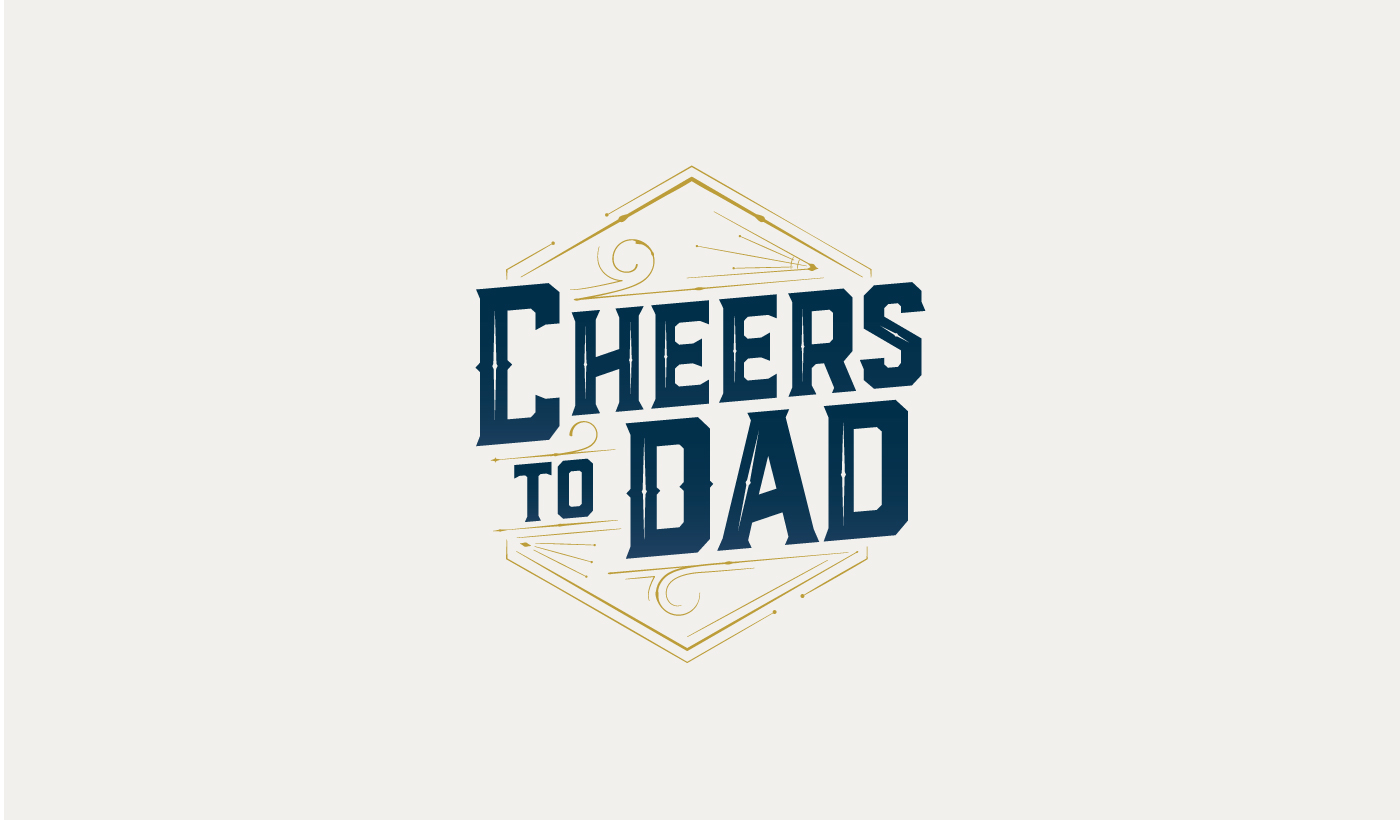type Fathers celebration cheers poster Event Food 