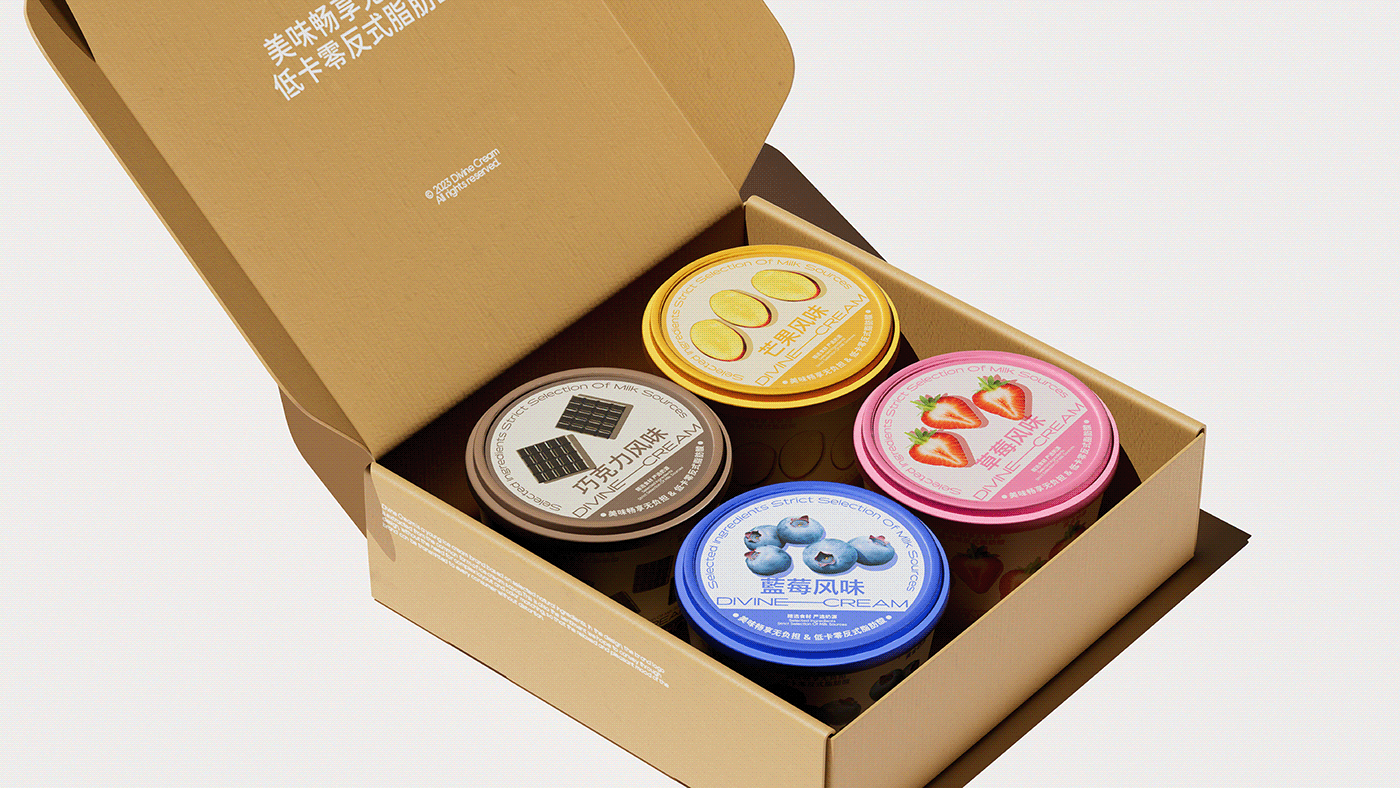 Branding Identity ice cream Packaging visual identity graphic design  logo design identity Brand Design