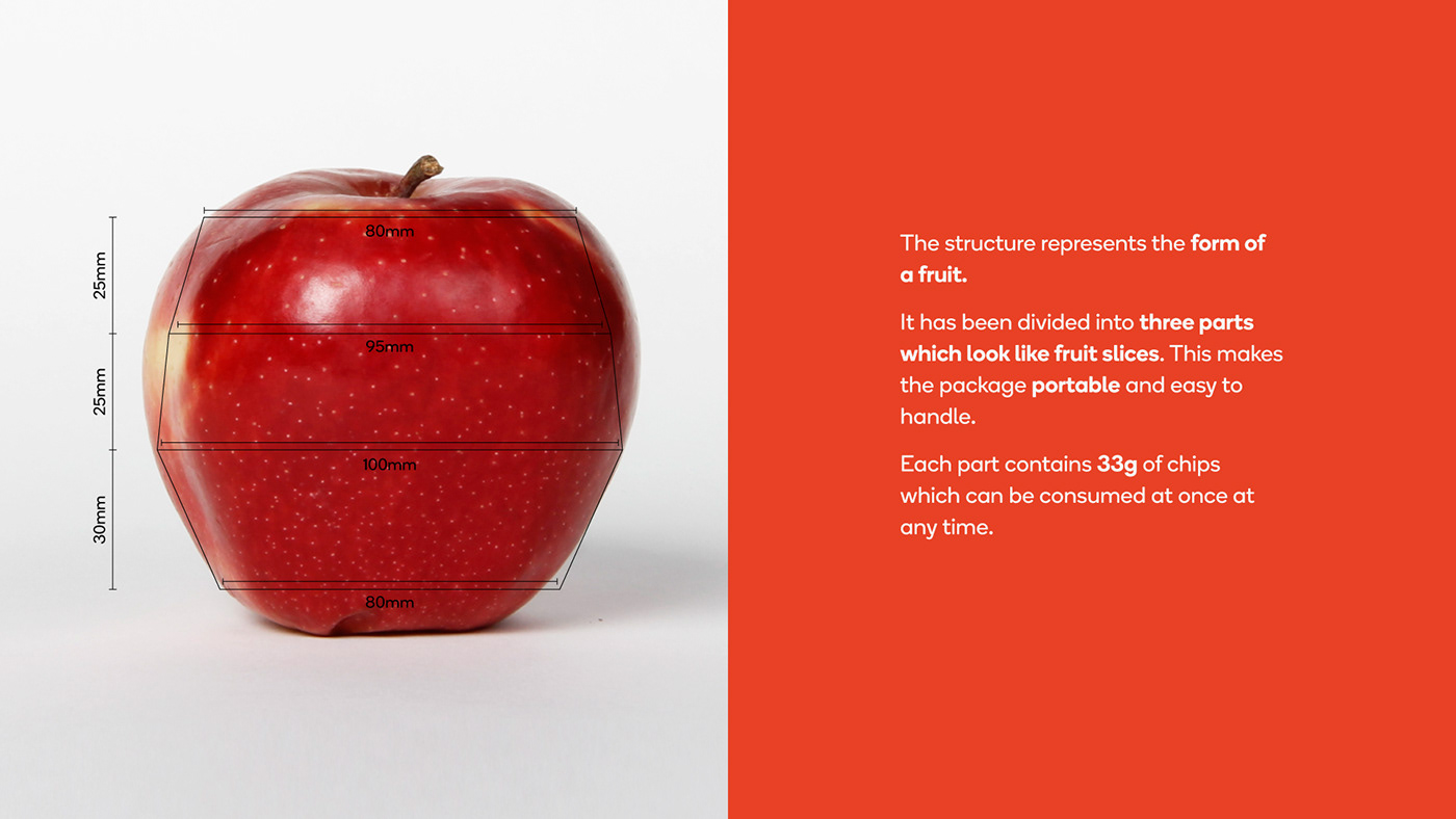 Fruit PackagingOfTheWorld visual identity Retail snacks Packaging branding  Structural functional chips