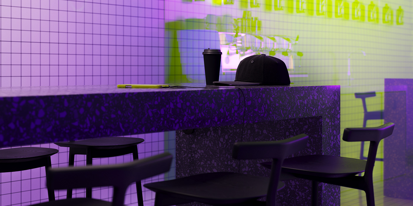 interior design  Render visualization 3ds max corona architecture archviz coffee shop cafe Interior
