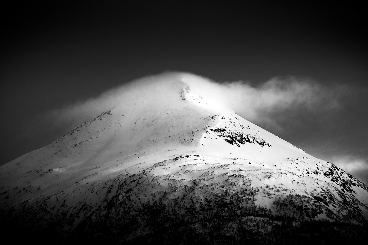norway Landscape montain black and white Nature winter light lofoten