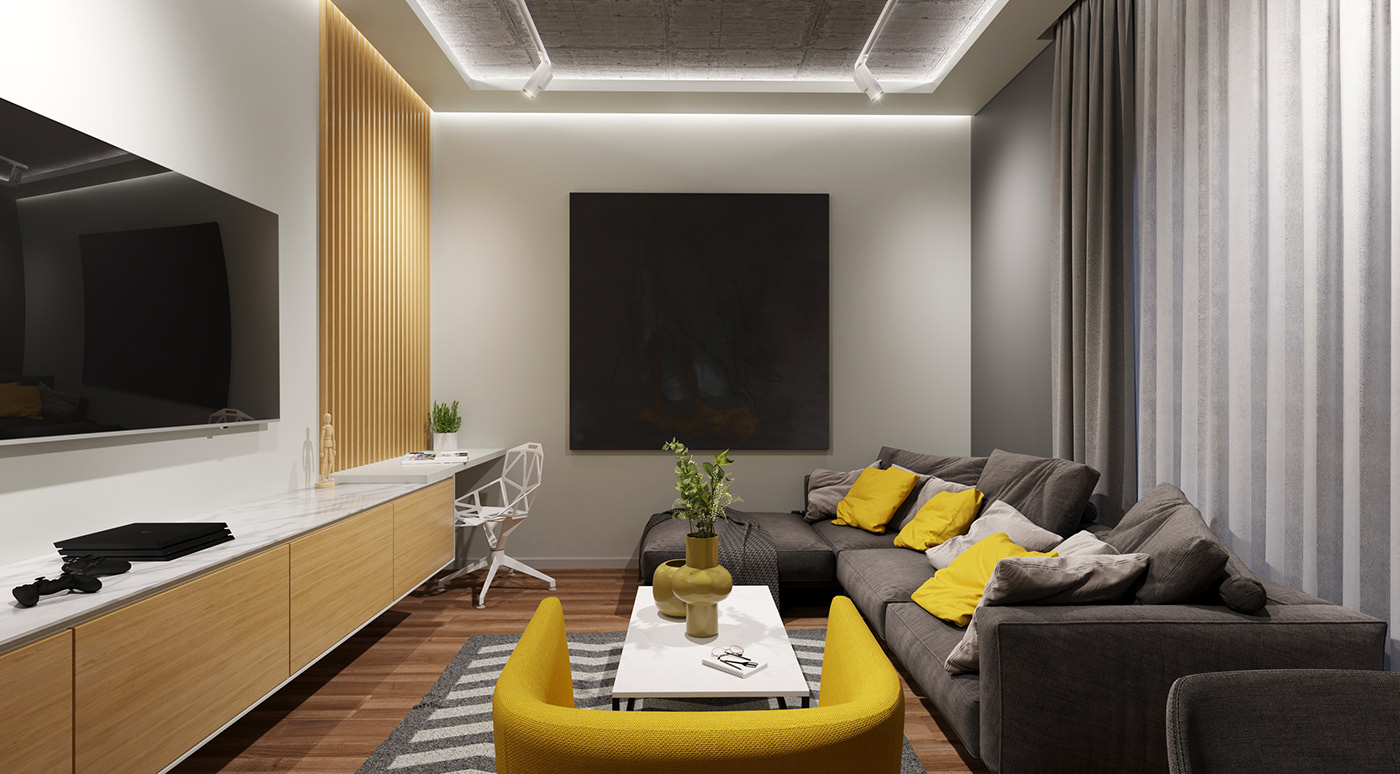 3dsmax architecture CGI coronarenderer design Interior interior design  living room Photography  visualization