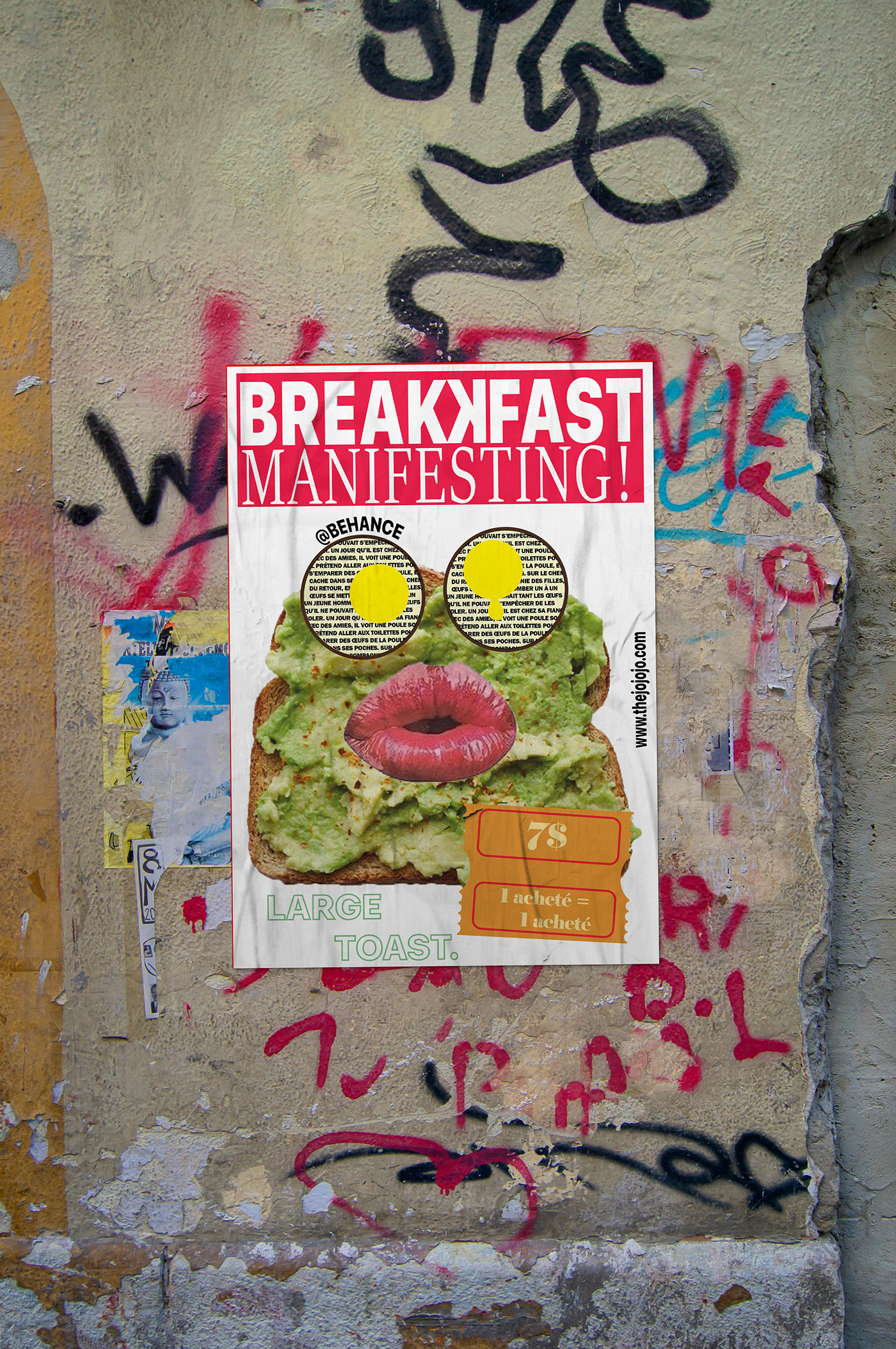 Poster Design Food  Advertising  marketing   adobe illustrator avocado toast