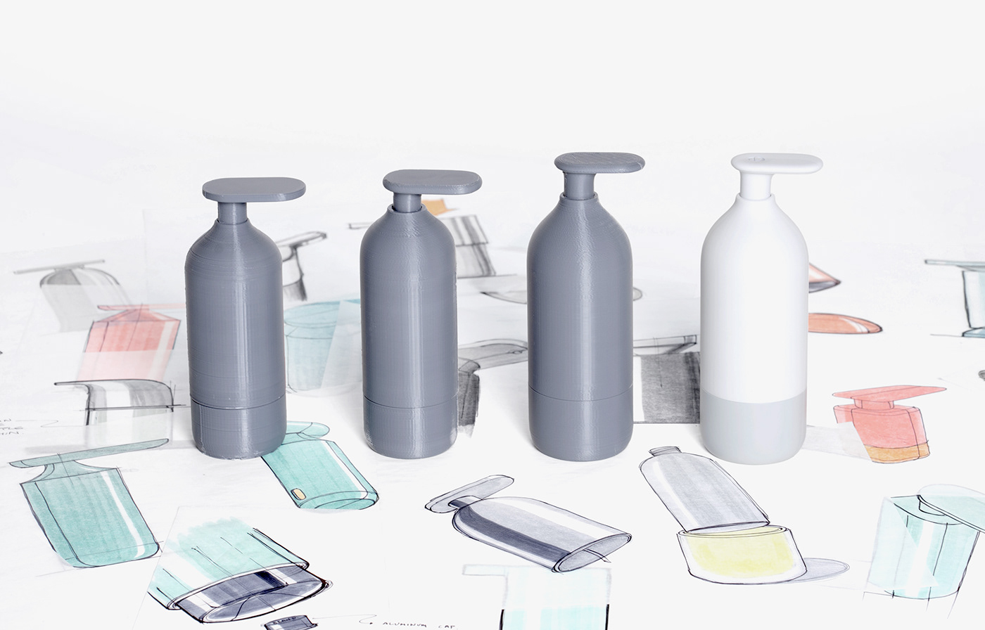 dispensador de jabón eco Sostenibilidad diseño industrial 