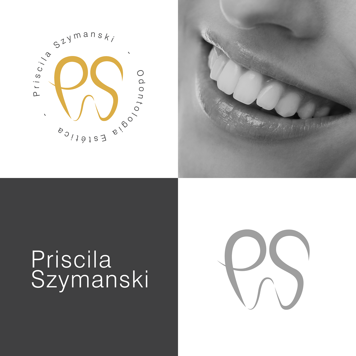 dentista Odontologia identidade visual marca Logotipo design gráfico brand identity Graphic Designer