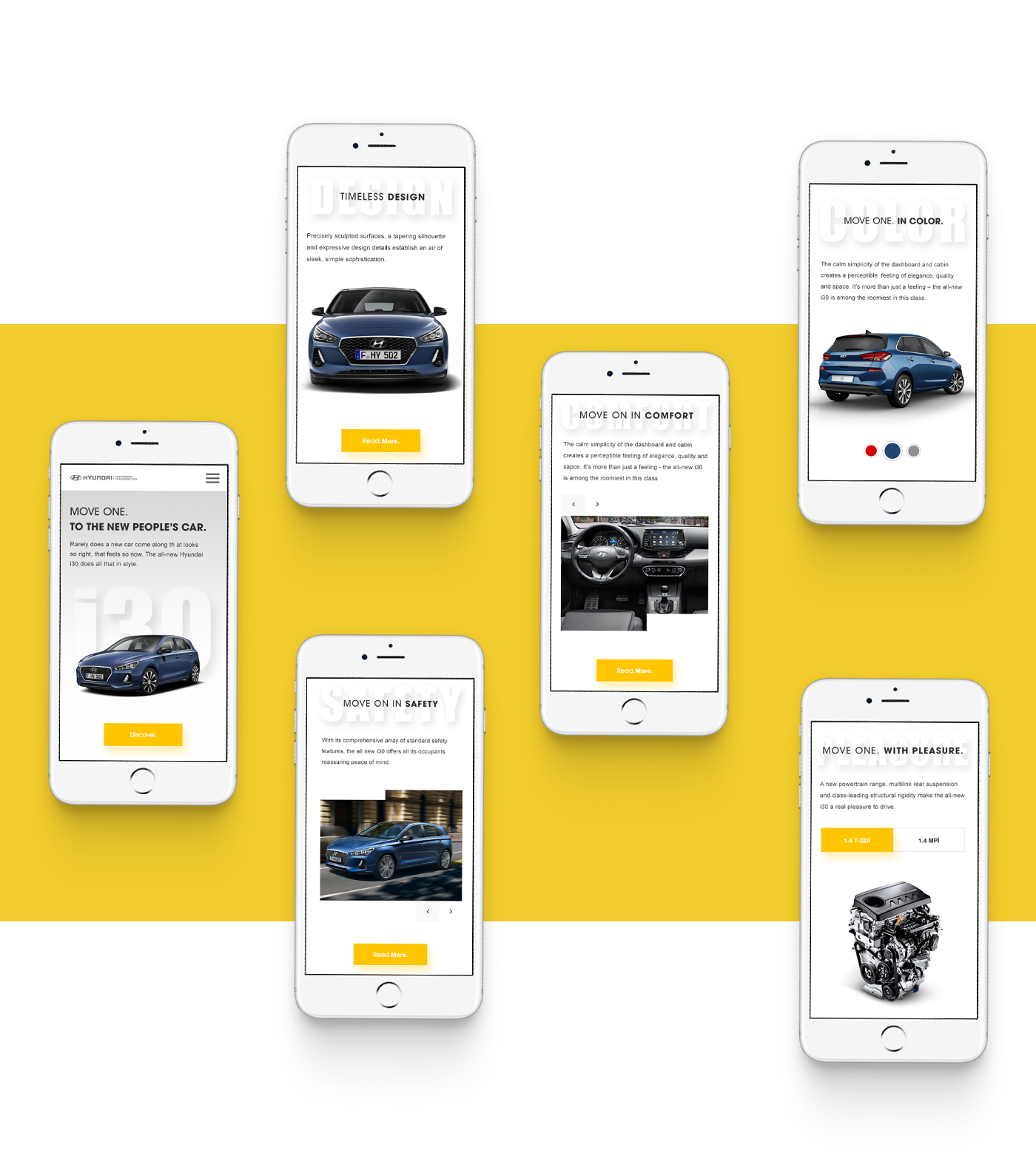 clean mobile UI ux Website concept Responsive fresh simple car