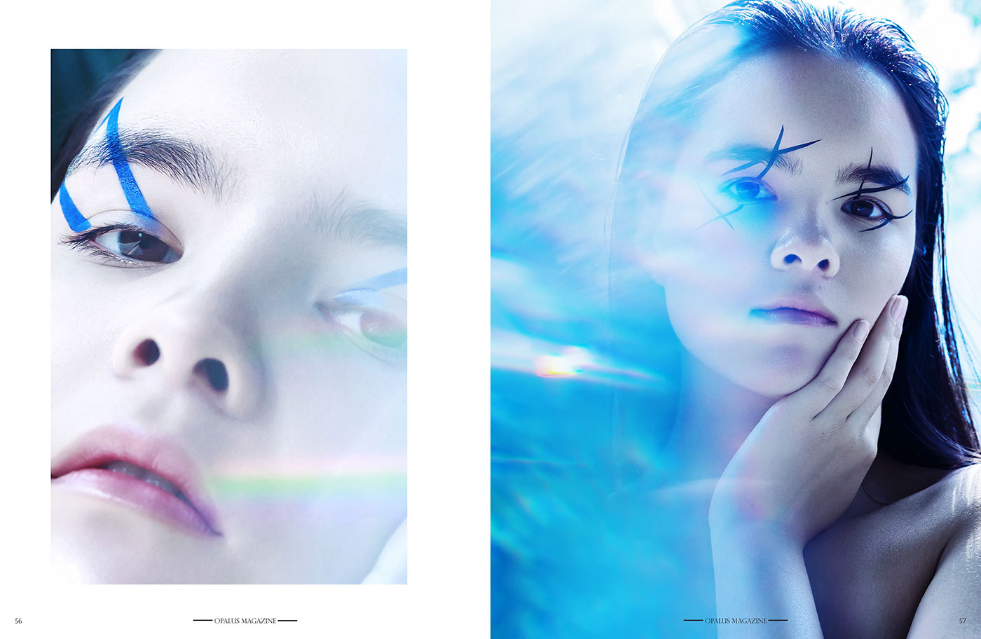 beauty art retouch photo editorial magazine PUBLISHED crystal surreal makeup
