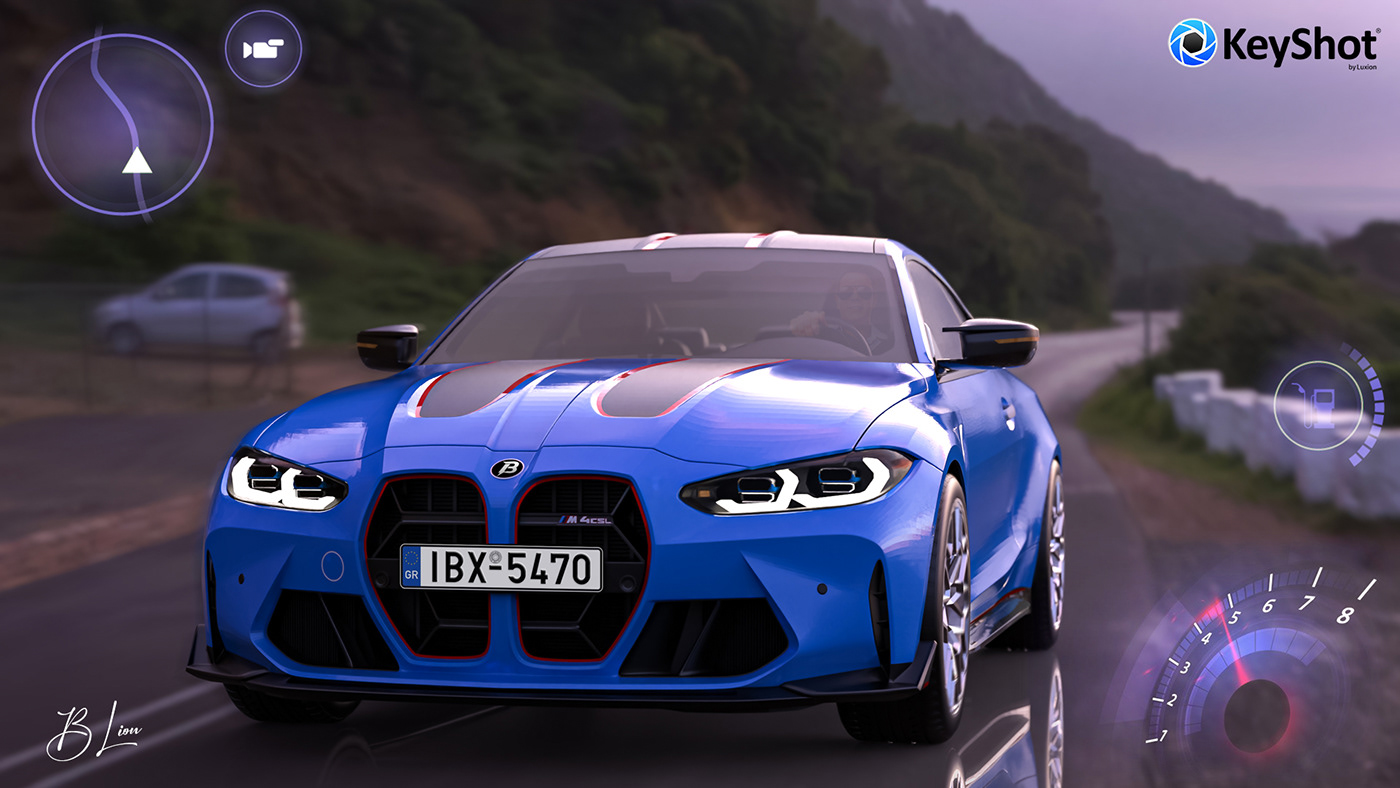 car racing game game design  game uiux art car Vehicle automobile Advertising  designer BMW M4 CSL