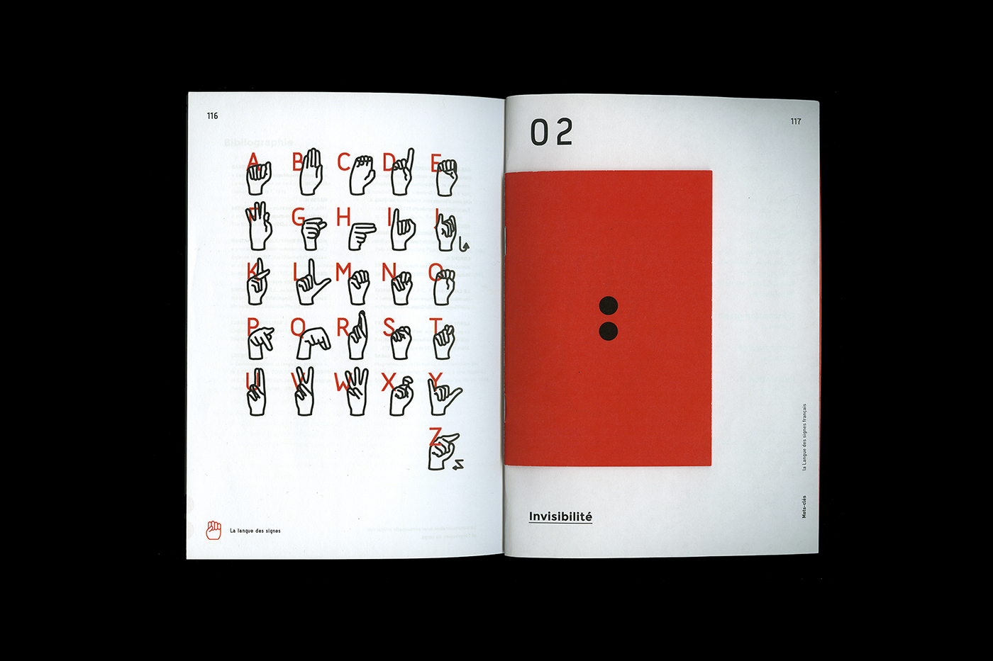magazine revue editorial graphic design  sign language ILLUSTRATION  Layout editorial design  print