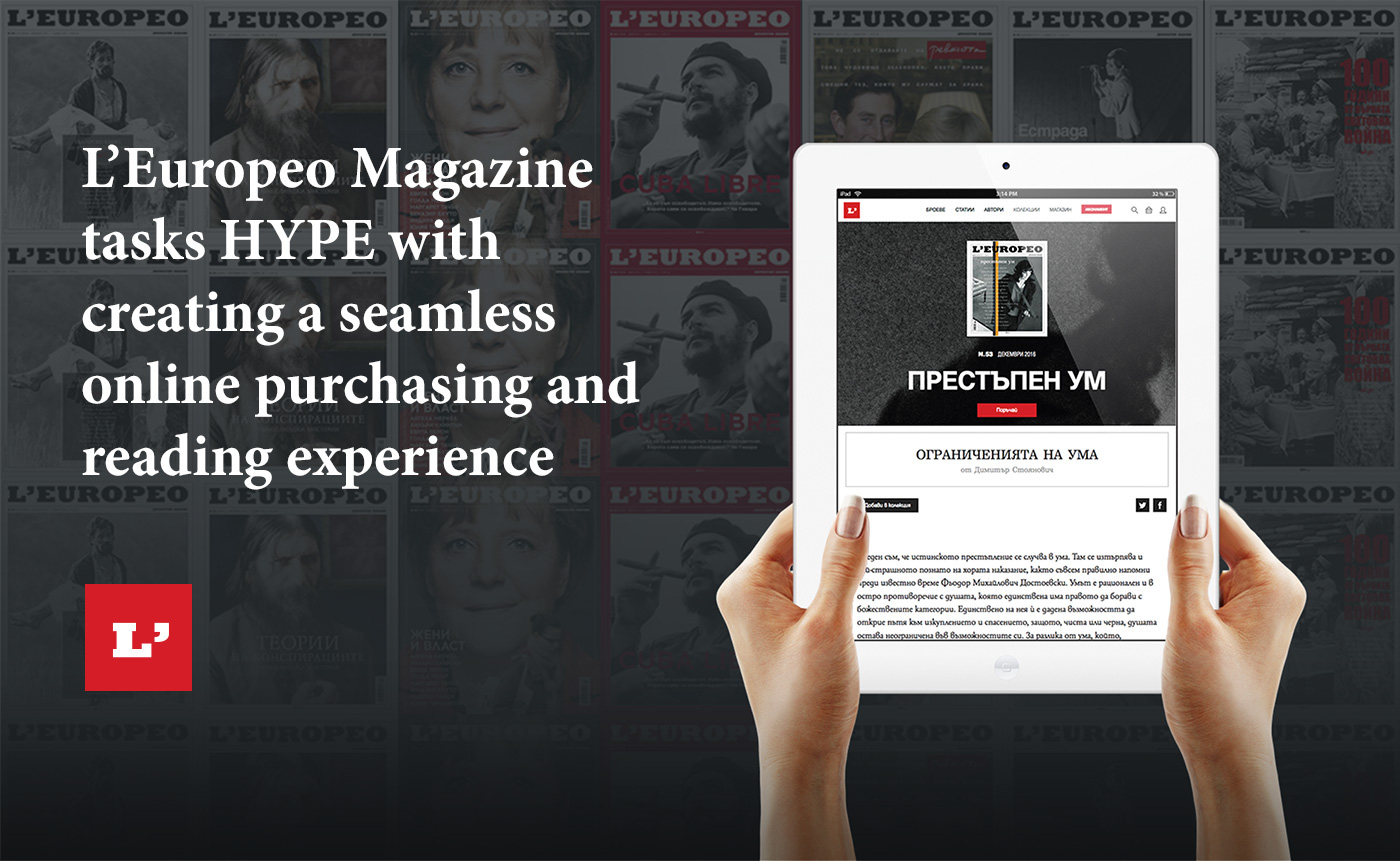 l'europeo magazine Platform Reading web app Responsive articles mobile