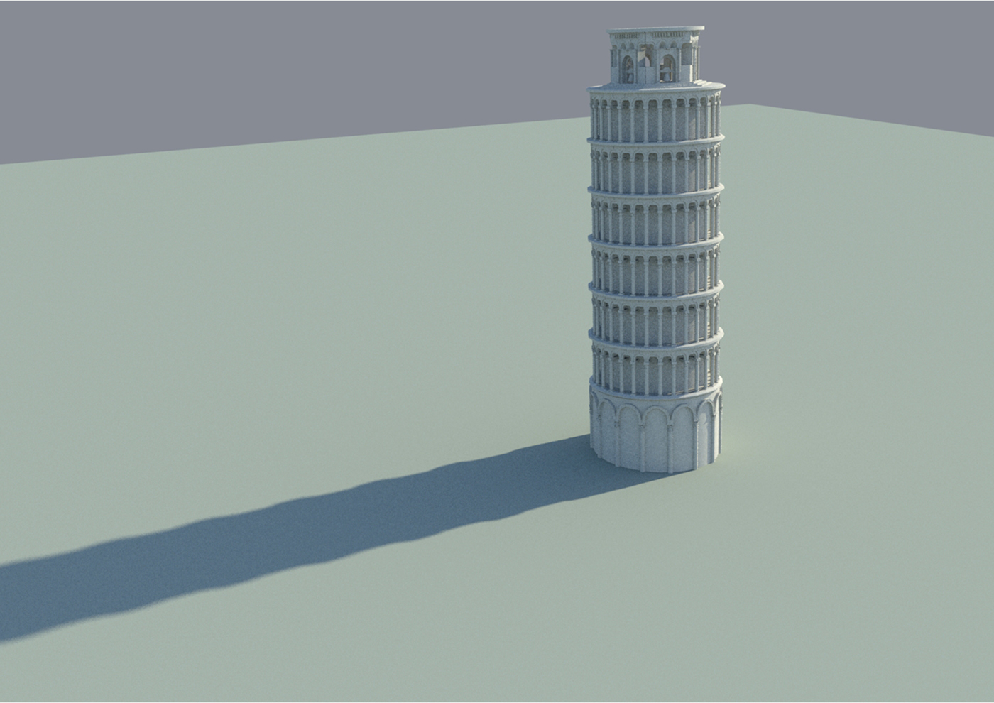 Maya autodesk maya Leaning Tower of Pisa leaning tower 3D model mental ray