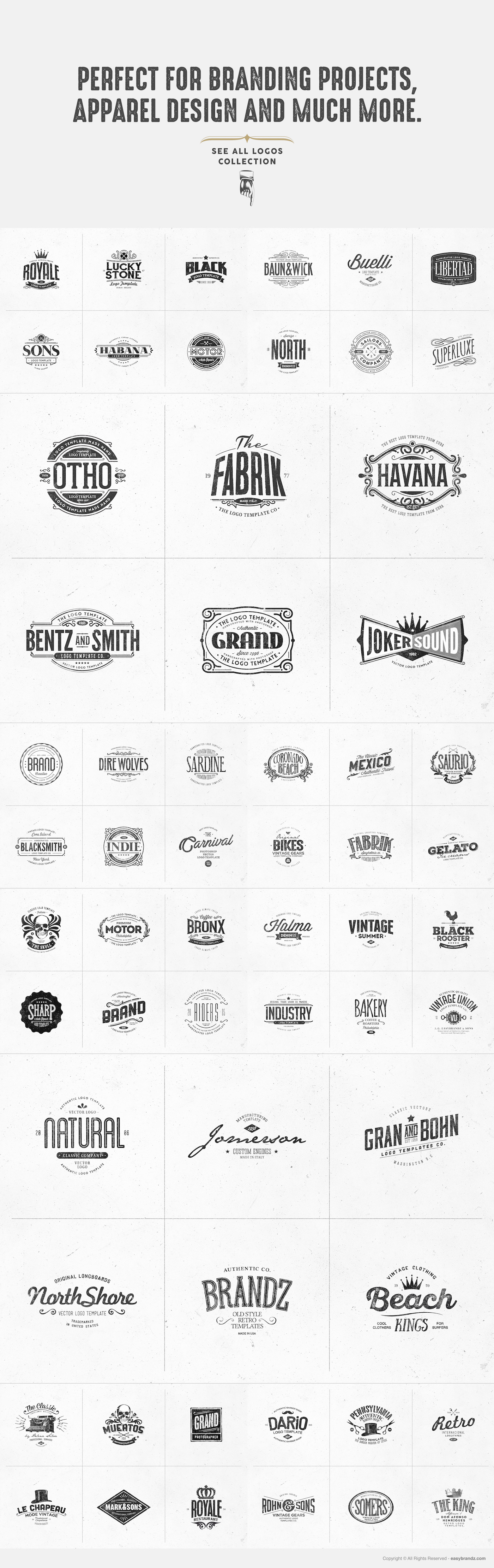 logo template design bundle Collection Badges bundle set Pack vintage exclusive