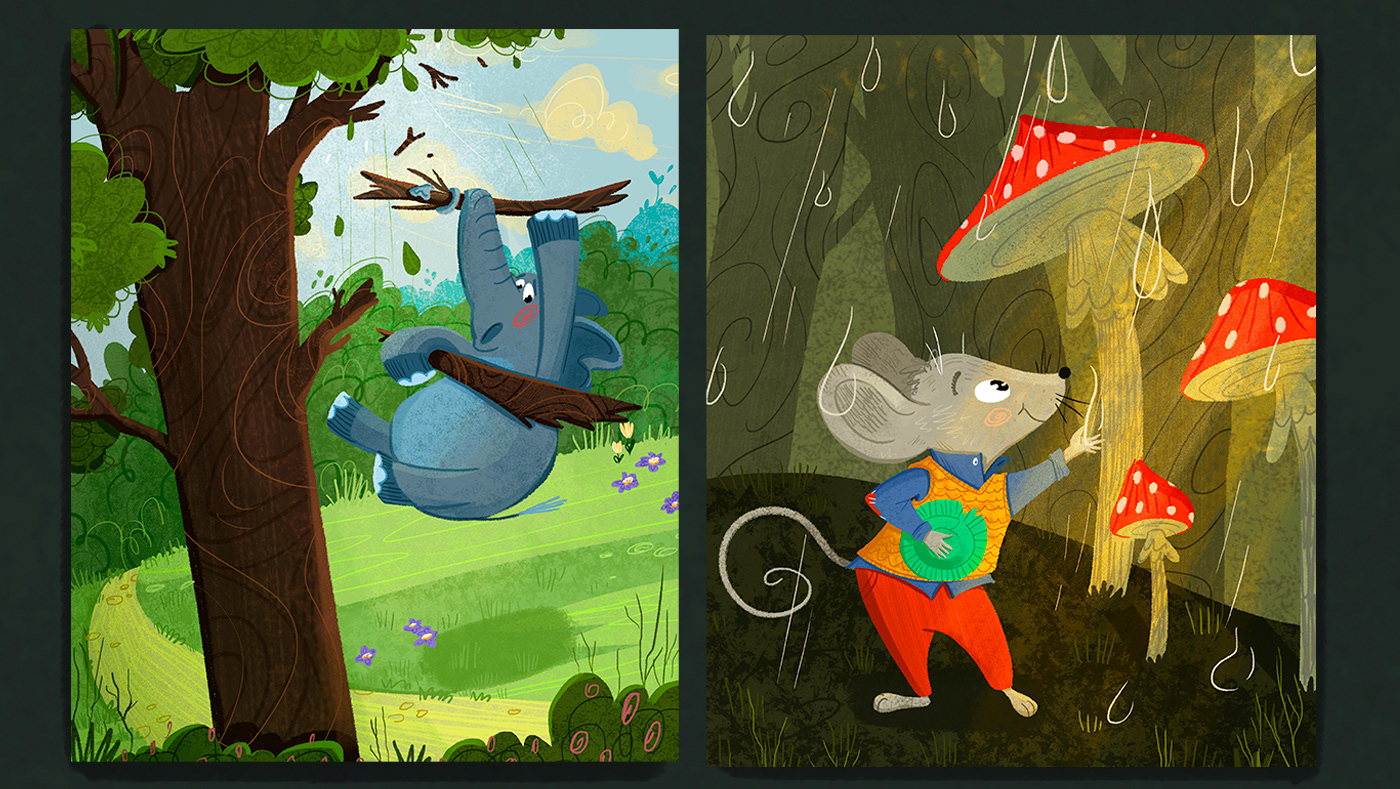 animals book cartoon Character Character design  children children's book cute Digital Art  ILLUSTRATION 