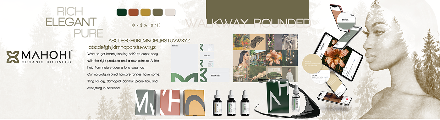 mahohi skin care branding  design Packaging Nivea women organic Nature