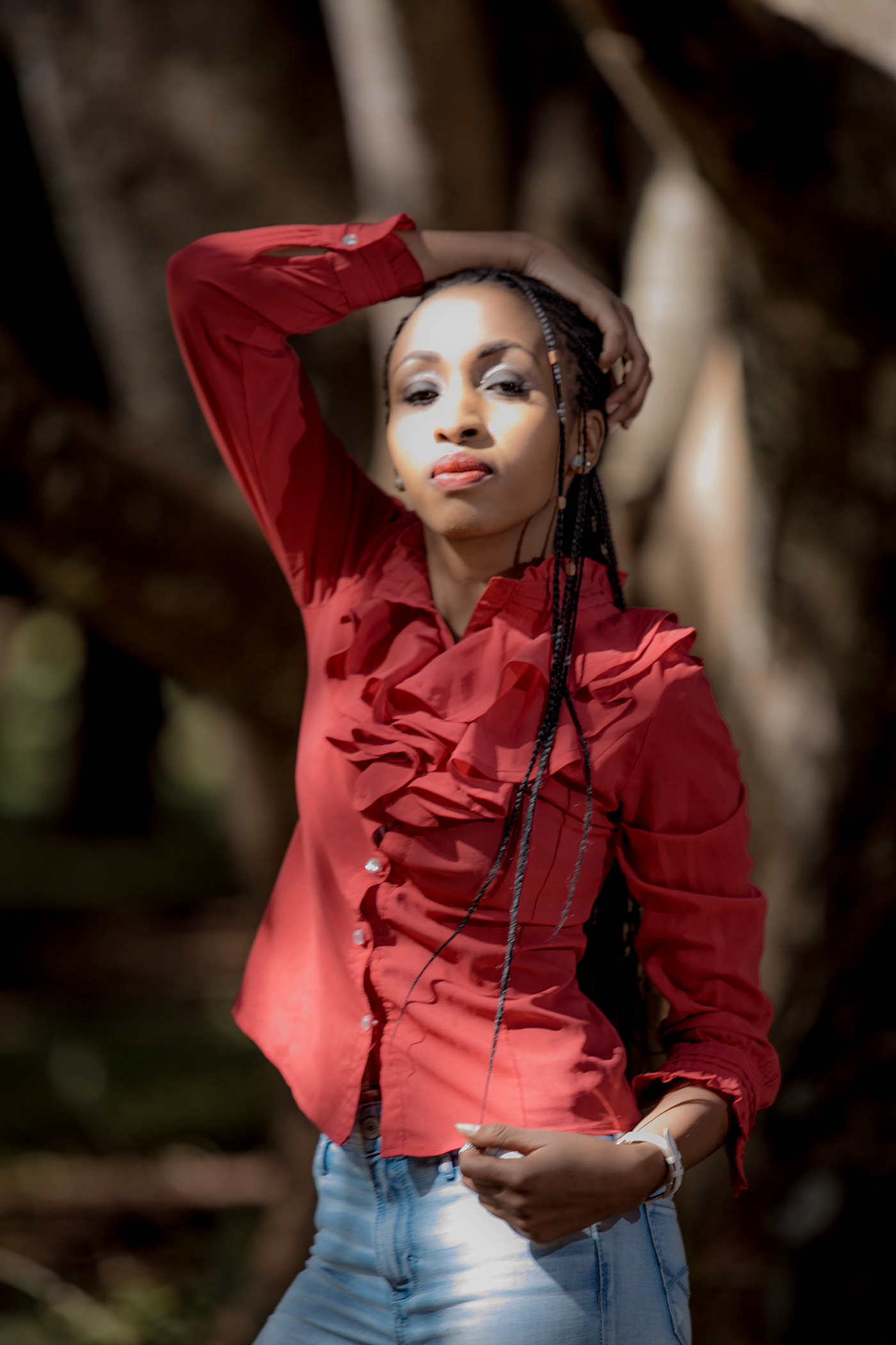 Fashion  kenya africa Maasai red Park Nature forest Outdoor Canon