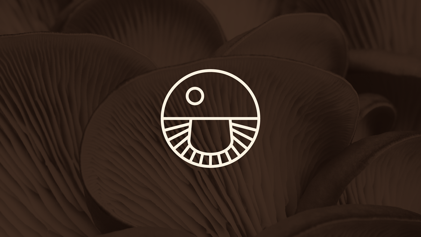 branding  Food  identity Logo Design mushroom