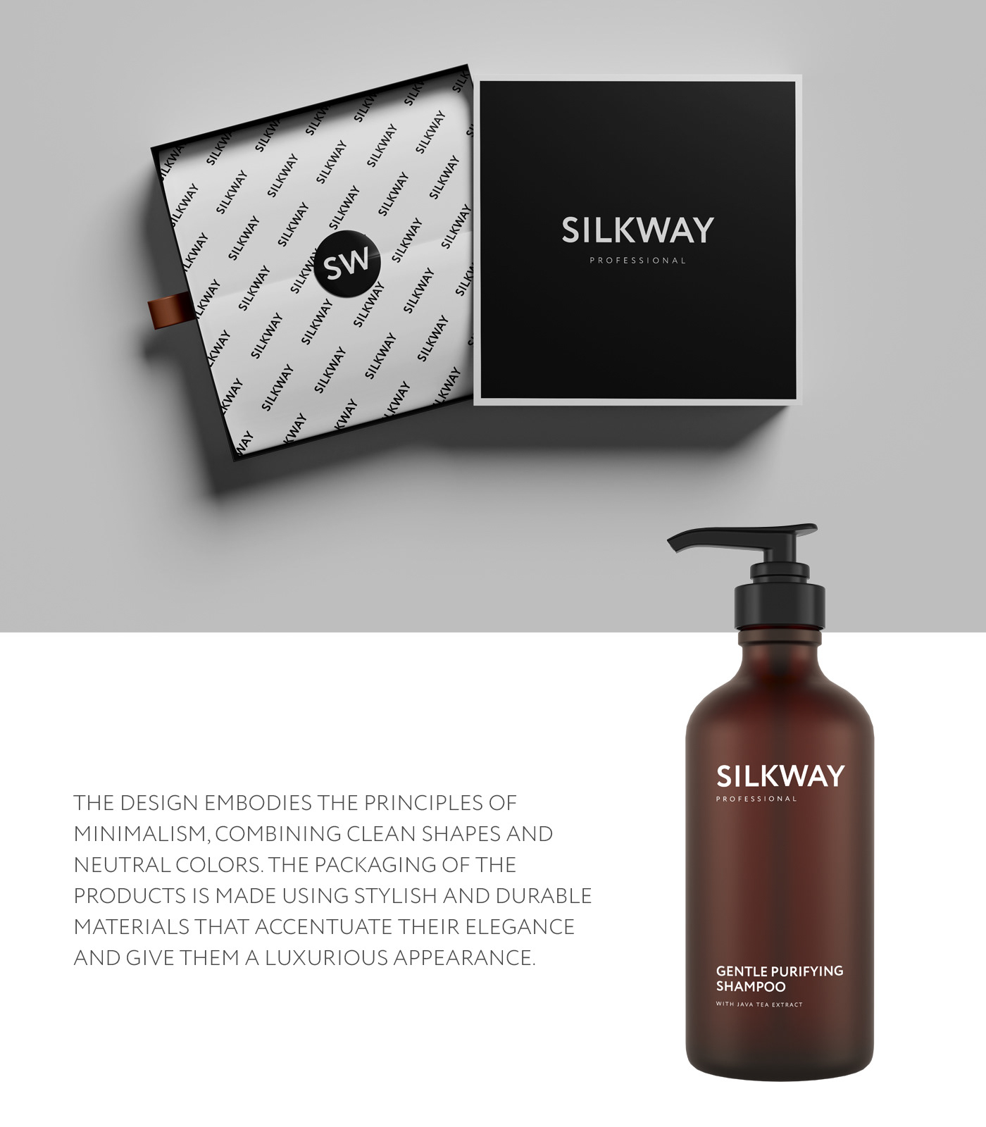 Cosmetic bath beauty care Spa shampoo Hair Care Packaging brand identity visual identity