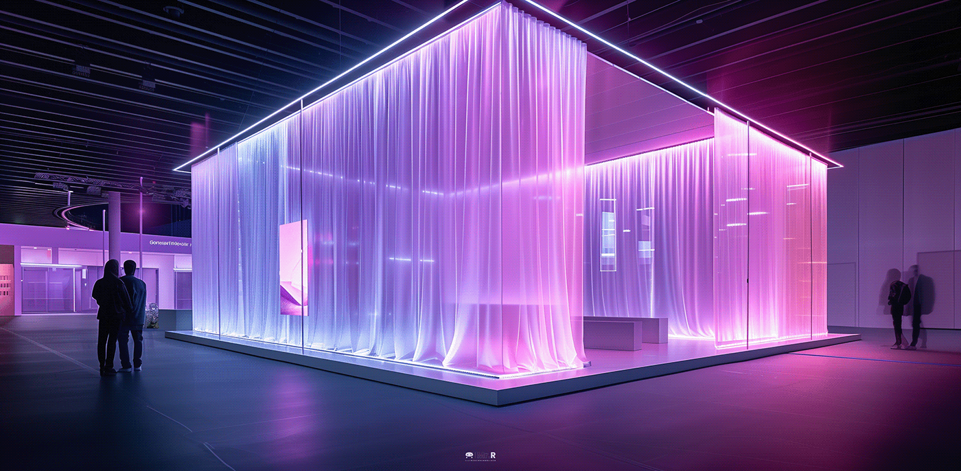 AI体验 Exhibition  Stand Exhibition Design  booth exhibition stand 3ds max corona vray Выставочный стенд