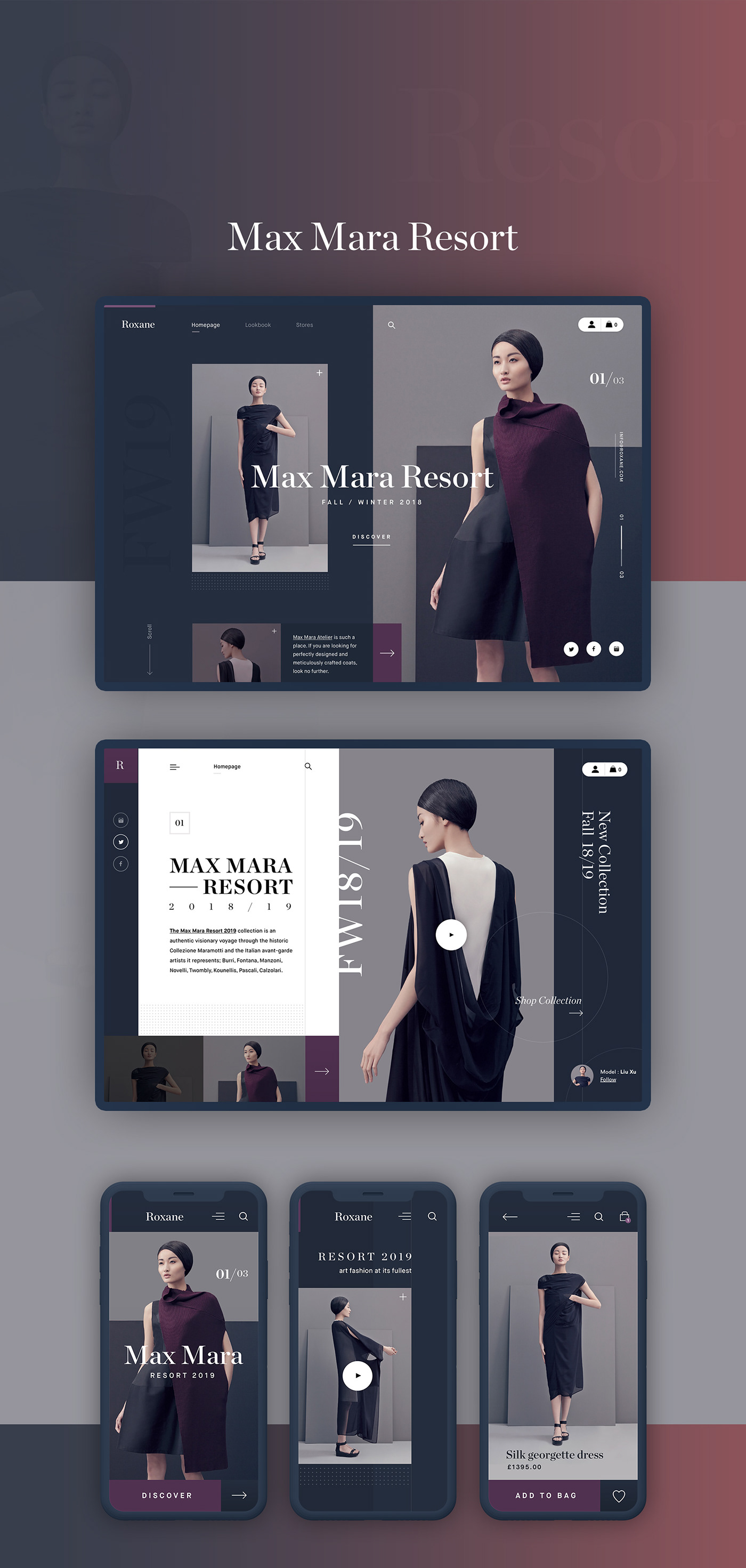 Webdesign Fashion  modern UI ux animation  responsivewebdesign Layout mobiledesign