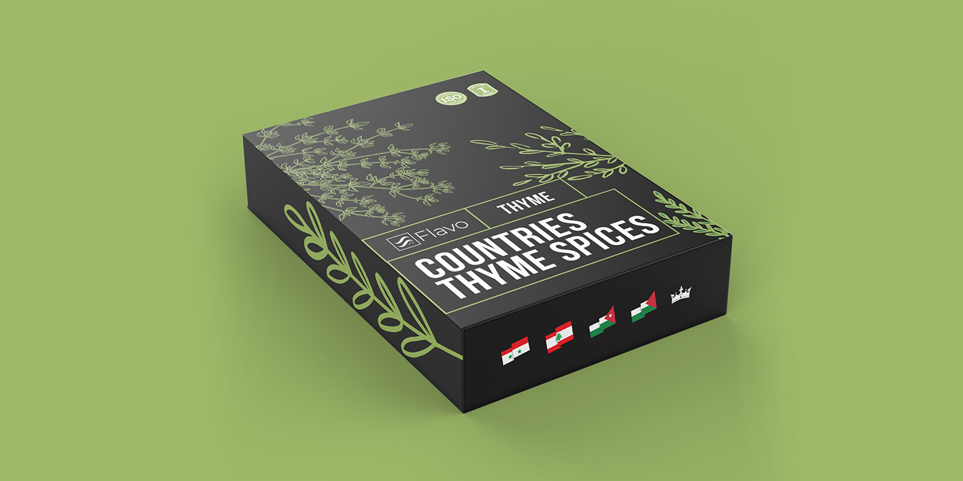Packaging product design  spices Food Packaging Food  label design Thyme za'tar