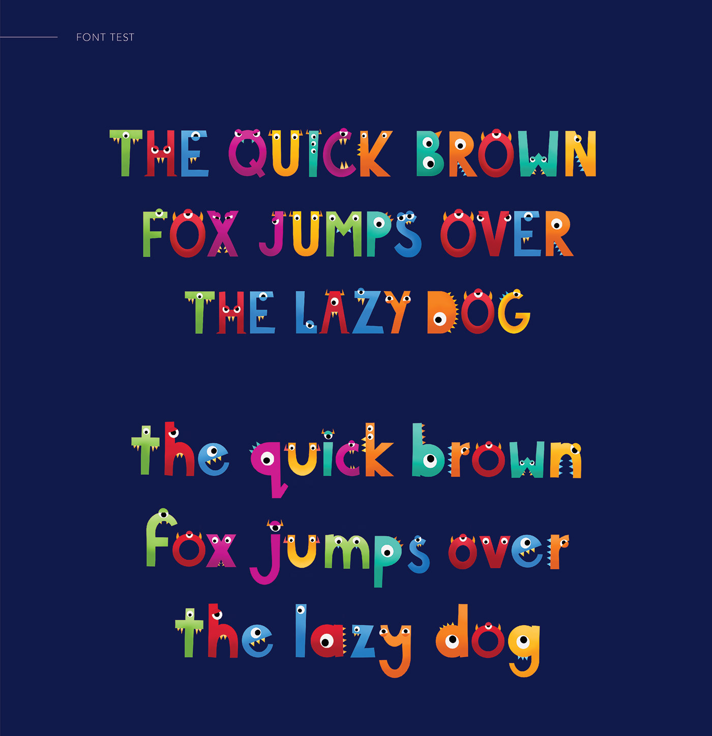 ILLUSTRATION  kid's typeface Type Anatomy Typeface typography  