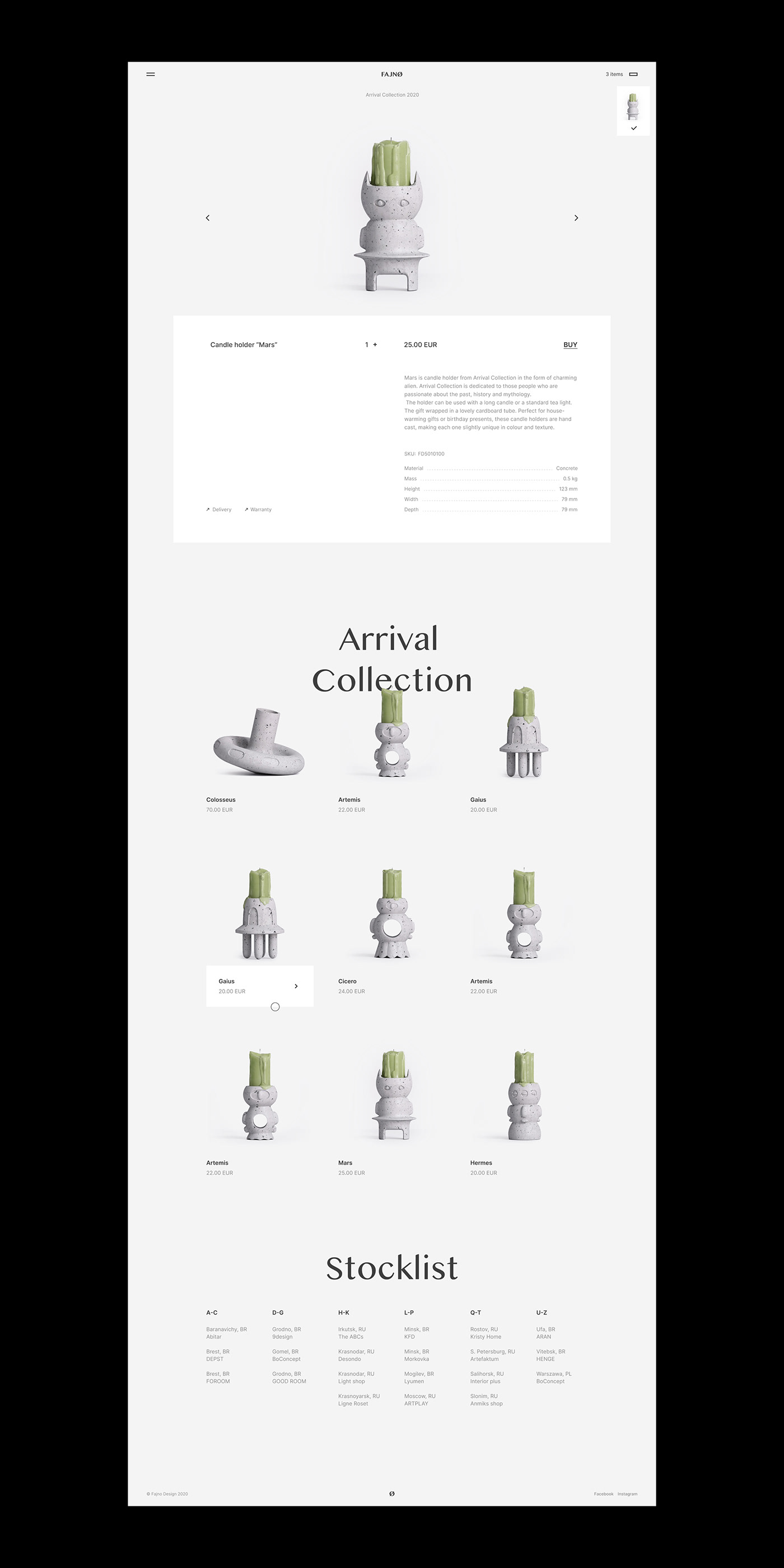 e-commerce Figma furniture green minimal mobile Web concept interaction Layout