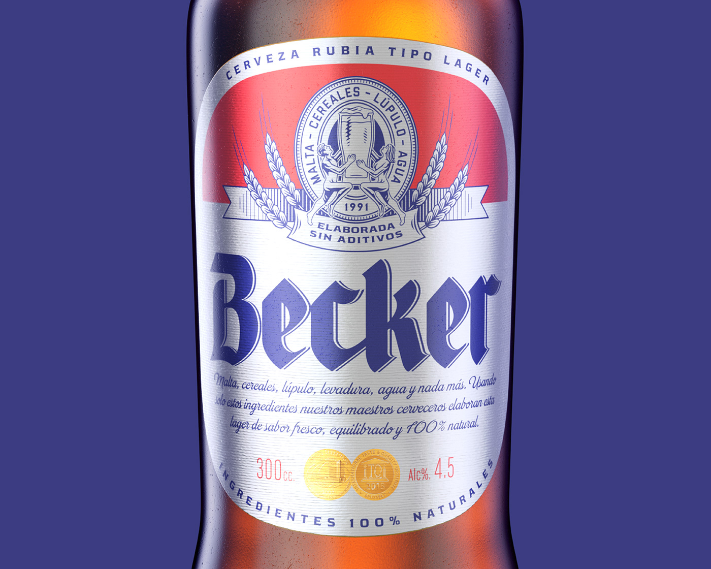 Becker beer branding  cerveza chile Packaging sin aditivos