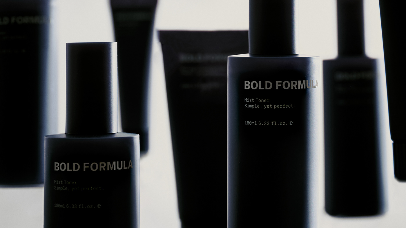 bold clean cosmetics Custom men minimal simple skincare type