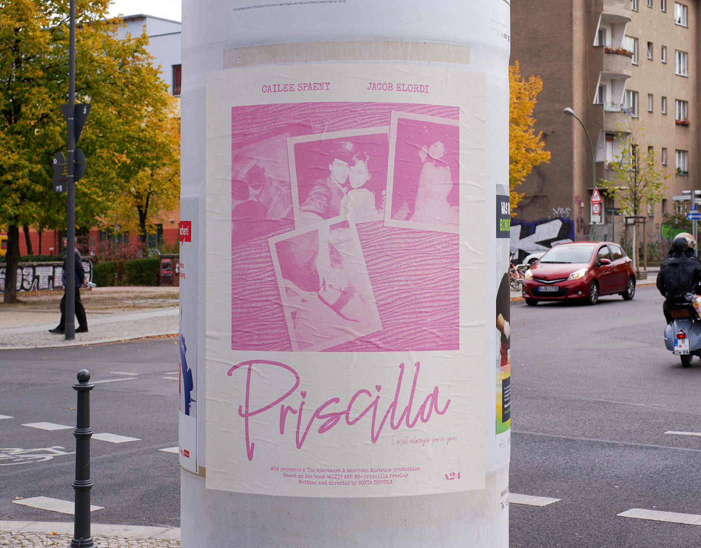 poster design movie elvis presley music Rock And Roll vintage priscilla sofia coppola