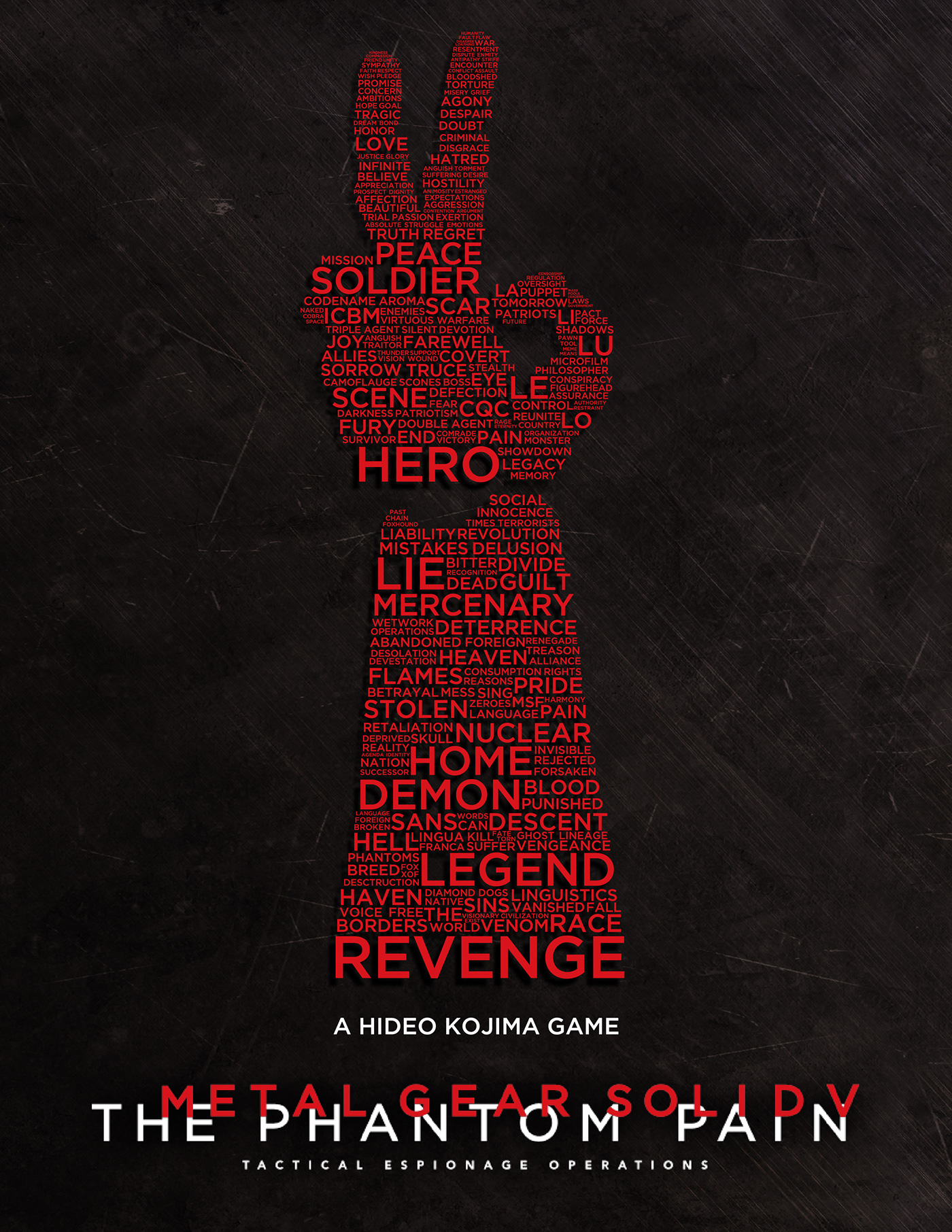 A poster celebrating the global release of Metal Gear Solid V - The Phantom Pain.